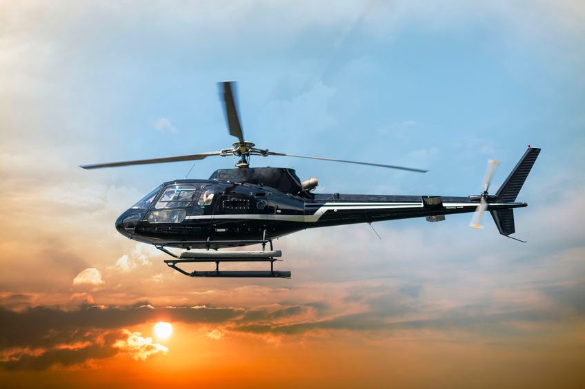 Helicopter for sightseeing.